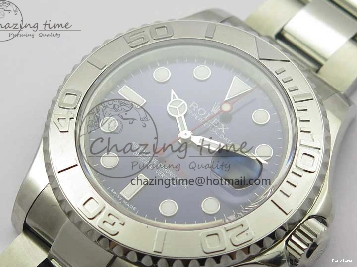 MiroTime 0510 Yacht-Master 116622 SS Bp Maker Best Edition Blue Dial on SS Bracelet SA Bright 2996